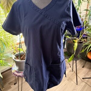 Scrubstar Navy Short Sleeve Women's Top